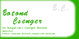 botond csenger business card